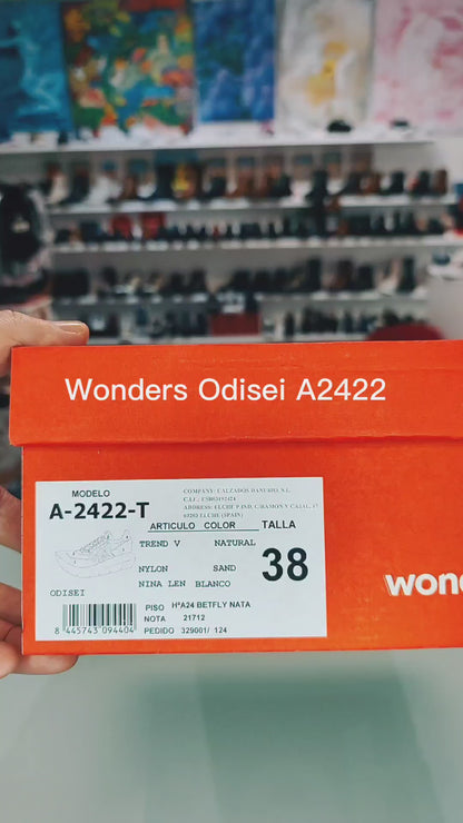 Wonders Odisei Women's Brown Leather Sneakers A-2422
