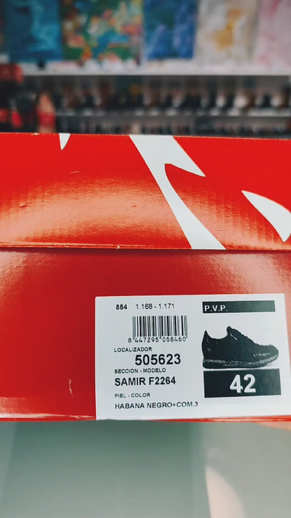 Fluchos Samir: Zapatos Hombre Deportivos Negro F2264