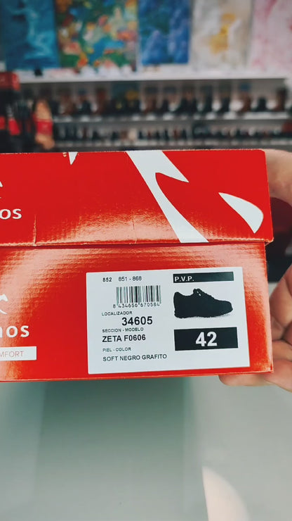 Fluchos Zeta: Zapatos Hombre Deportivos Negro F0606