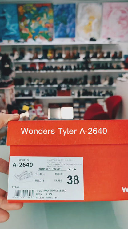 Wonders Tyler: Zapatos Mujer Plataforma Beige A-2640