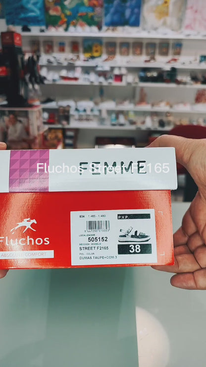 Fluchos Street: Sandalias Mujer Piel Beige F2165