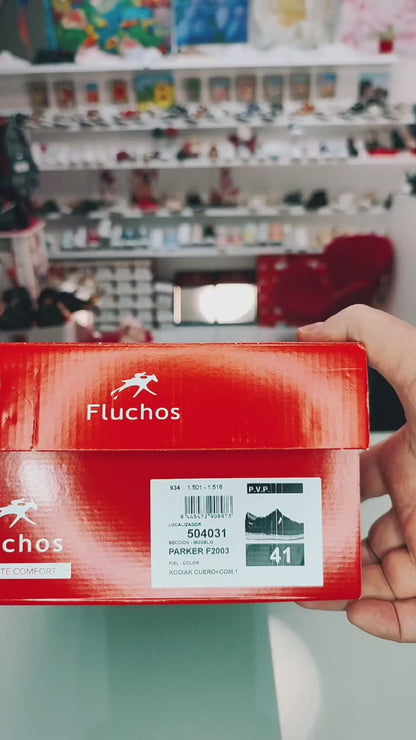 Fluchos Parker: Sandalias Hombre Piel Marrón F2003