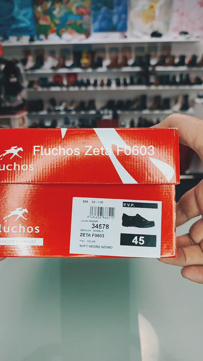 Fluchos Zeta: Mocasines Hombre Negro F0603