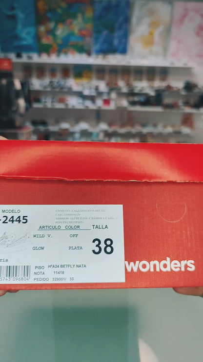 Wonders: Women's White Leather Platform Loafers A-2445