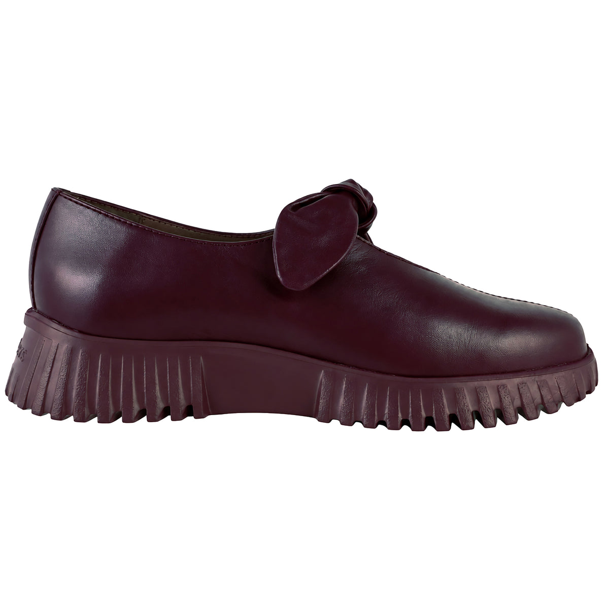Wonders Flexfly 21 A-4421 mocasines mujer burdeos - lateral interior