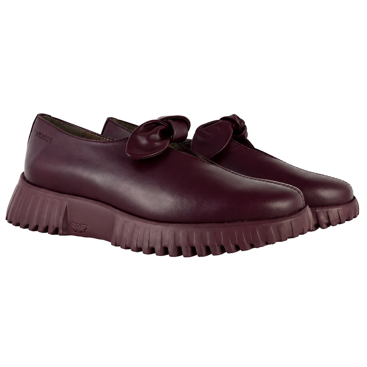 Wonders Flexfly 21 A-4421 mocasines mujer burdeos - pareja vista frontal