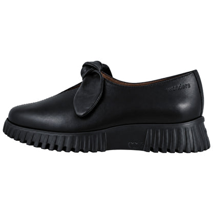 Wonders Flexfly 21 A-4421: Scarpe donna nere in pelle – vista laterale esterna