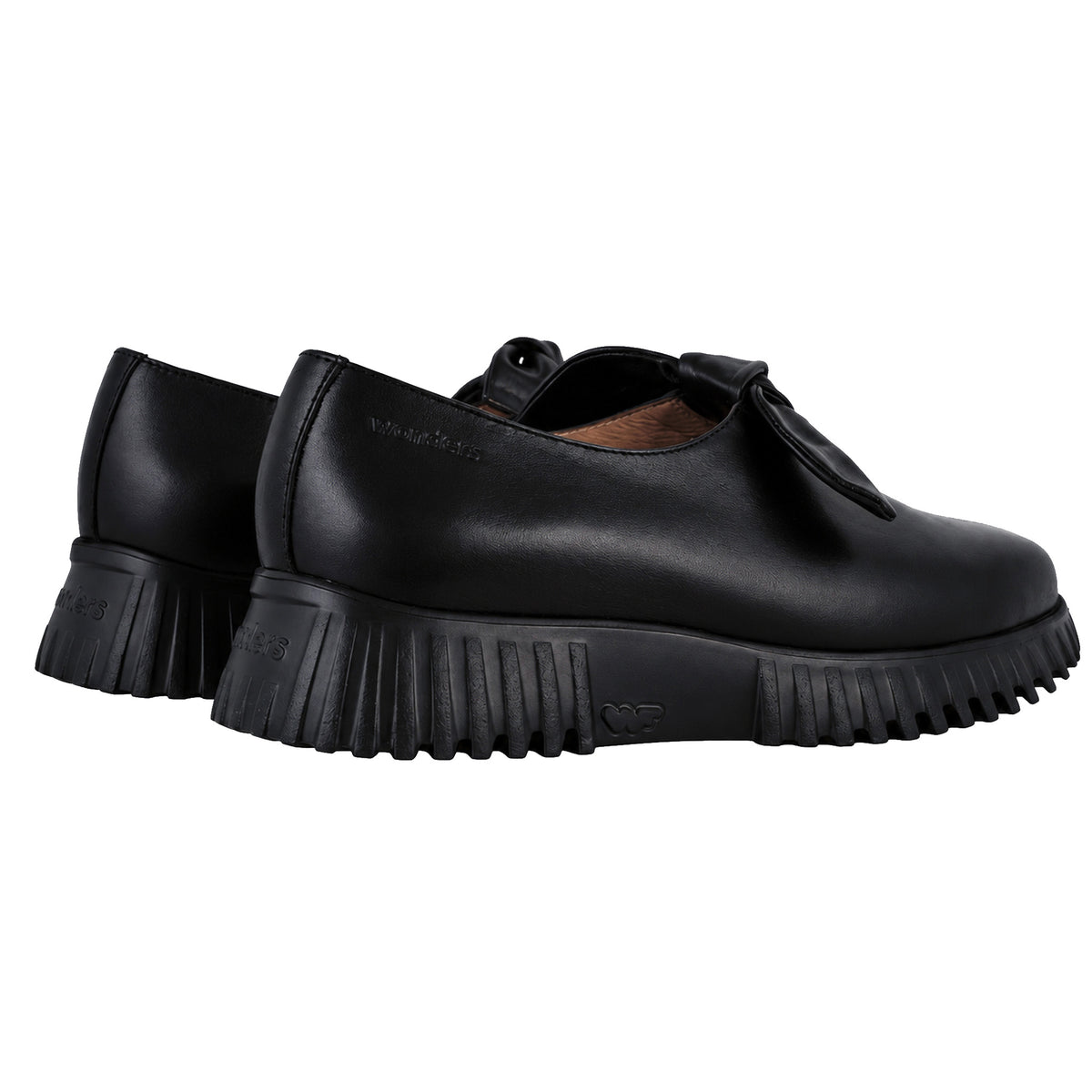 Wonders Flexfly 21 A-4421: Scarpe donna nere in pelle – vista posteriore