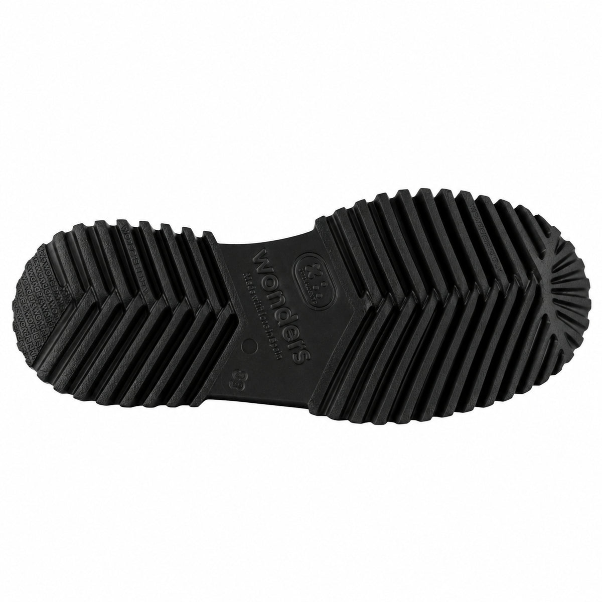 Wonders Flexfly 21 A-4421 Damen-Loafer aus schwarzem Leder - EVA-Laufsohle