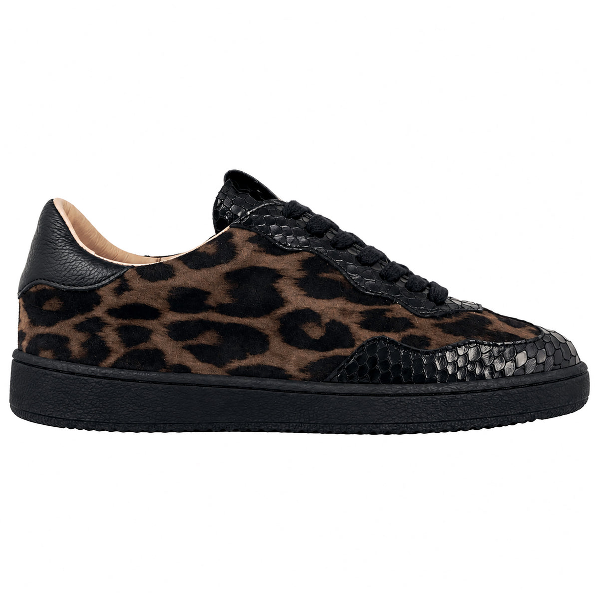 Wonders Nubia 10: sneakers donna in pelle marrone AP-2010 – vista laterale esterna