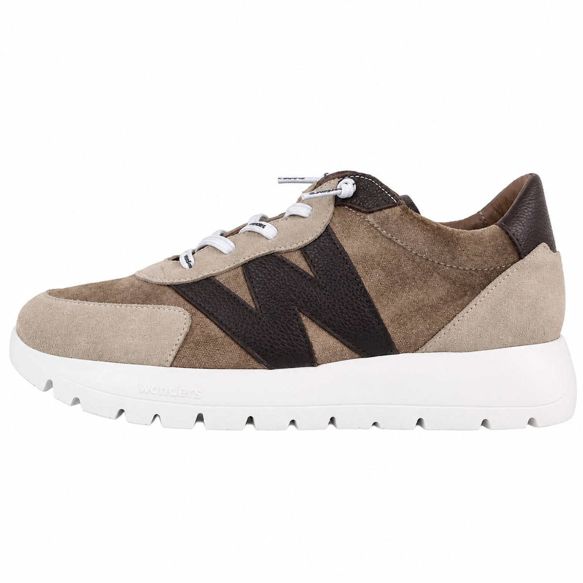 Wonders Odisei 111 A-24111 zapatillas mujer beige - lateral exterior