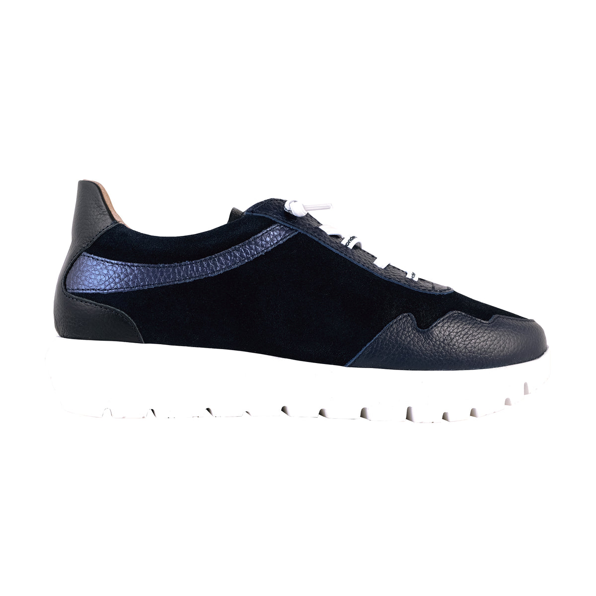 Wonders Odisei 110: Sneakers donna blu navy A-24110 – vista laterale interna