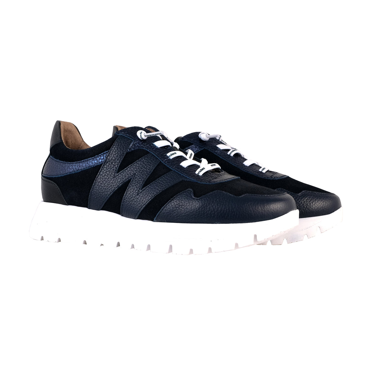 Wonders Odisei 110: Sneakers donna blu navy A-24110 – vista frontale