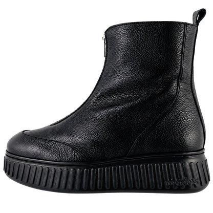 Wonders Xfly A-5502 botines mujer negro piel - lateral exterior